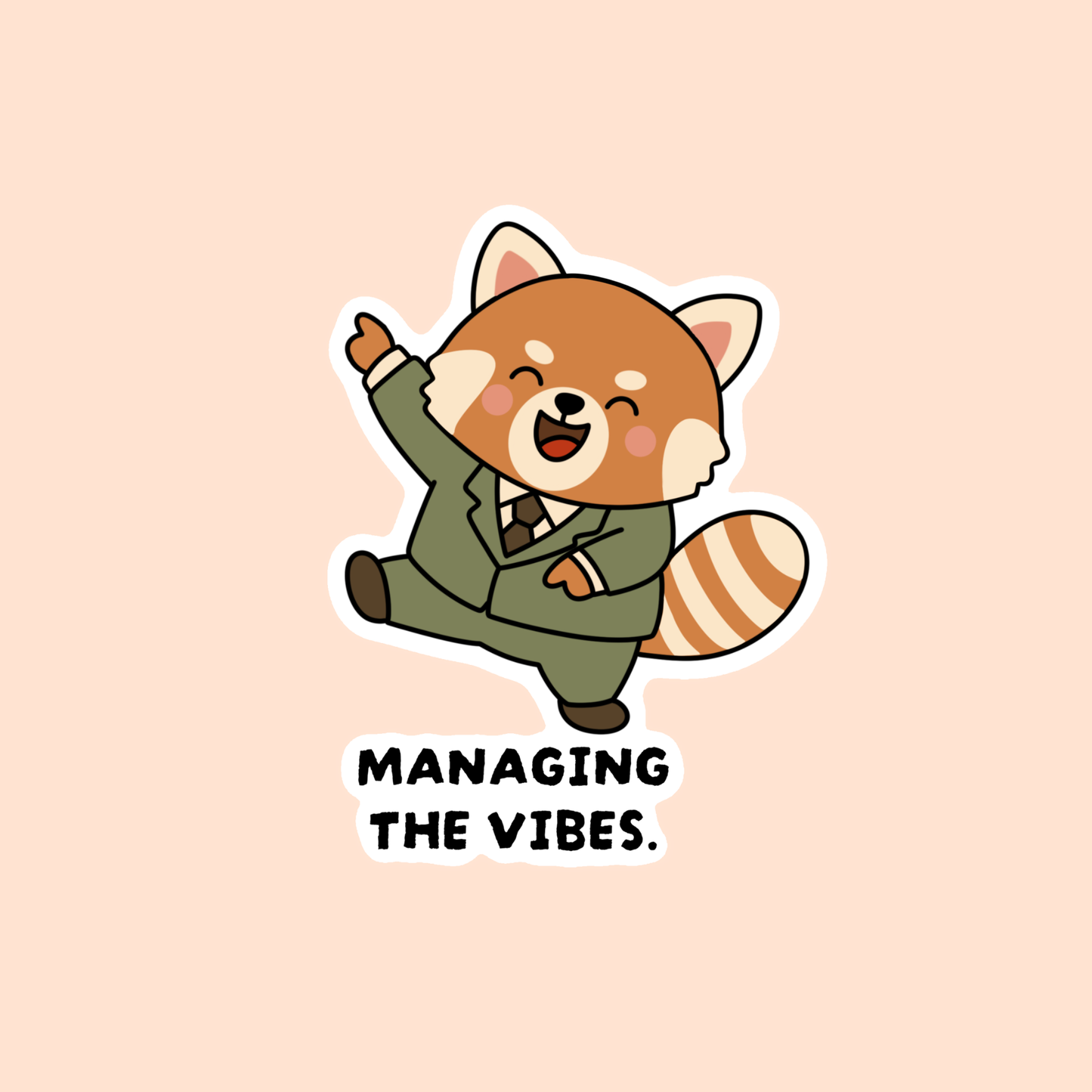 The Corporate Zoo Red Panda office sticker