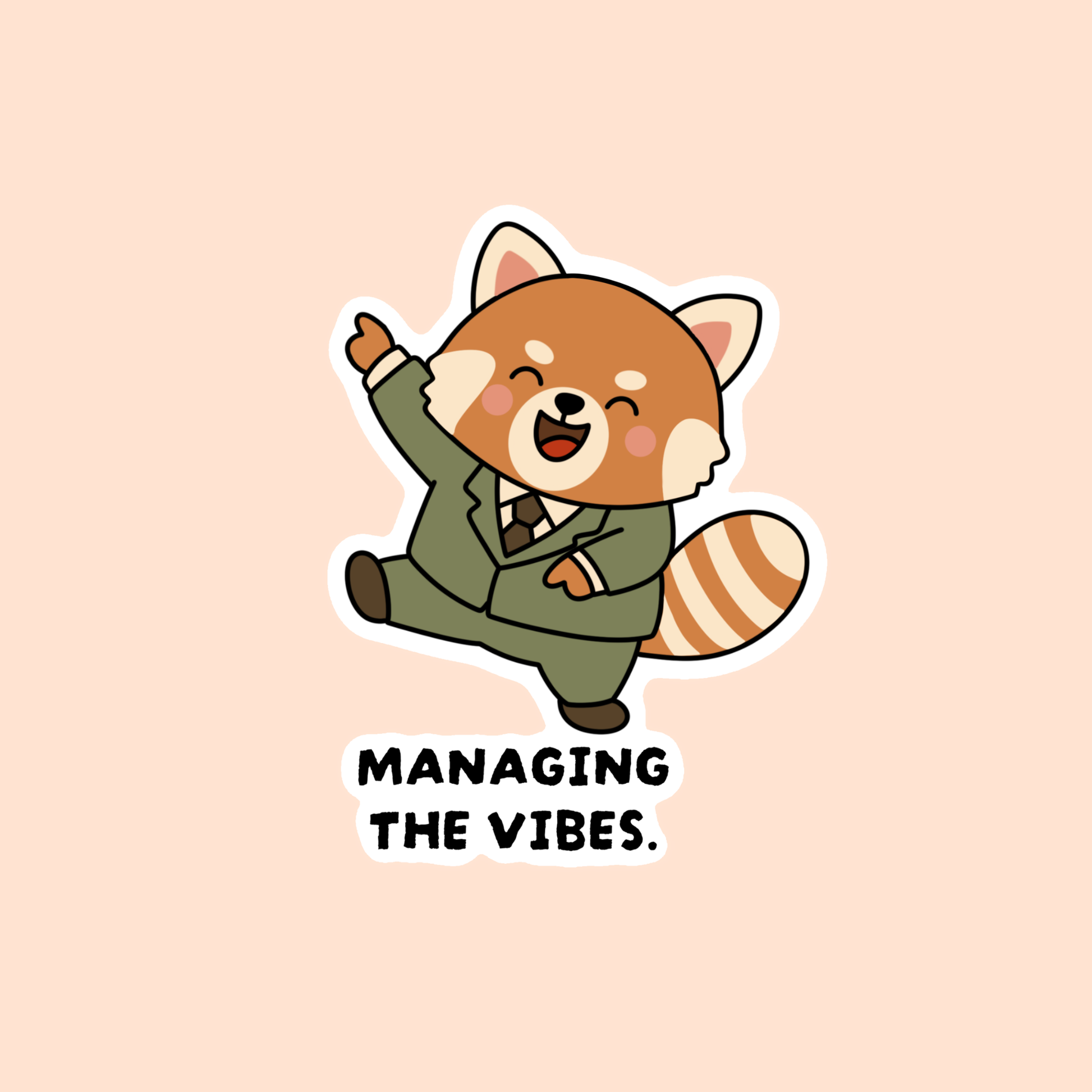 The Corporate Zoo Red Panda office sticker
