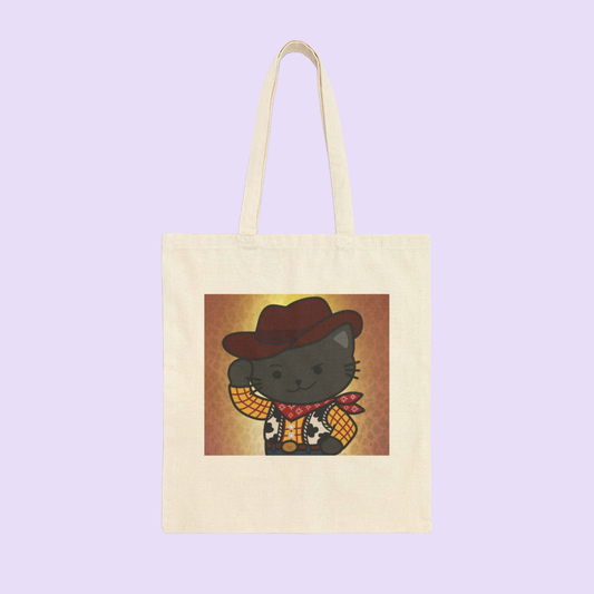 Meow Story Canvas Tote Bag