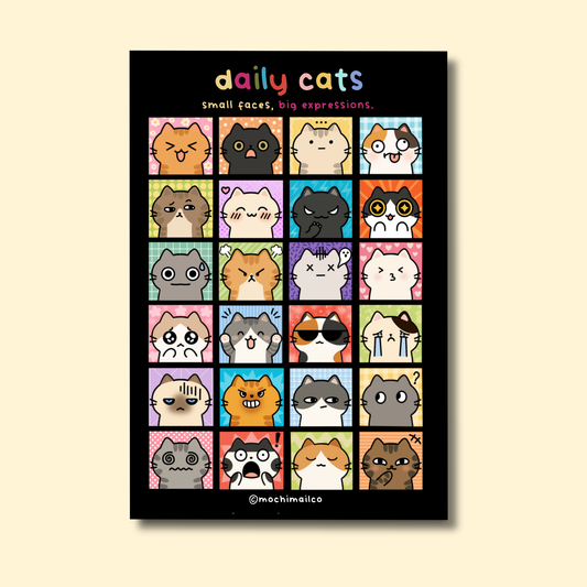 Daily Cats Sticker Sheet