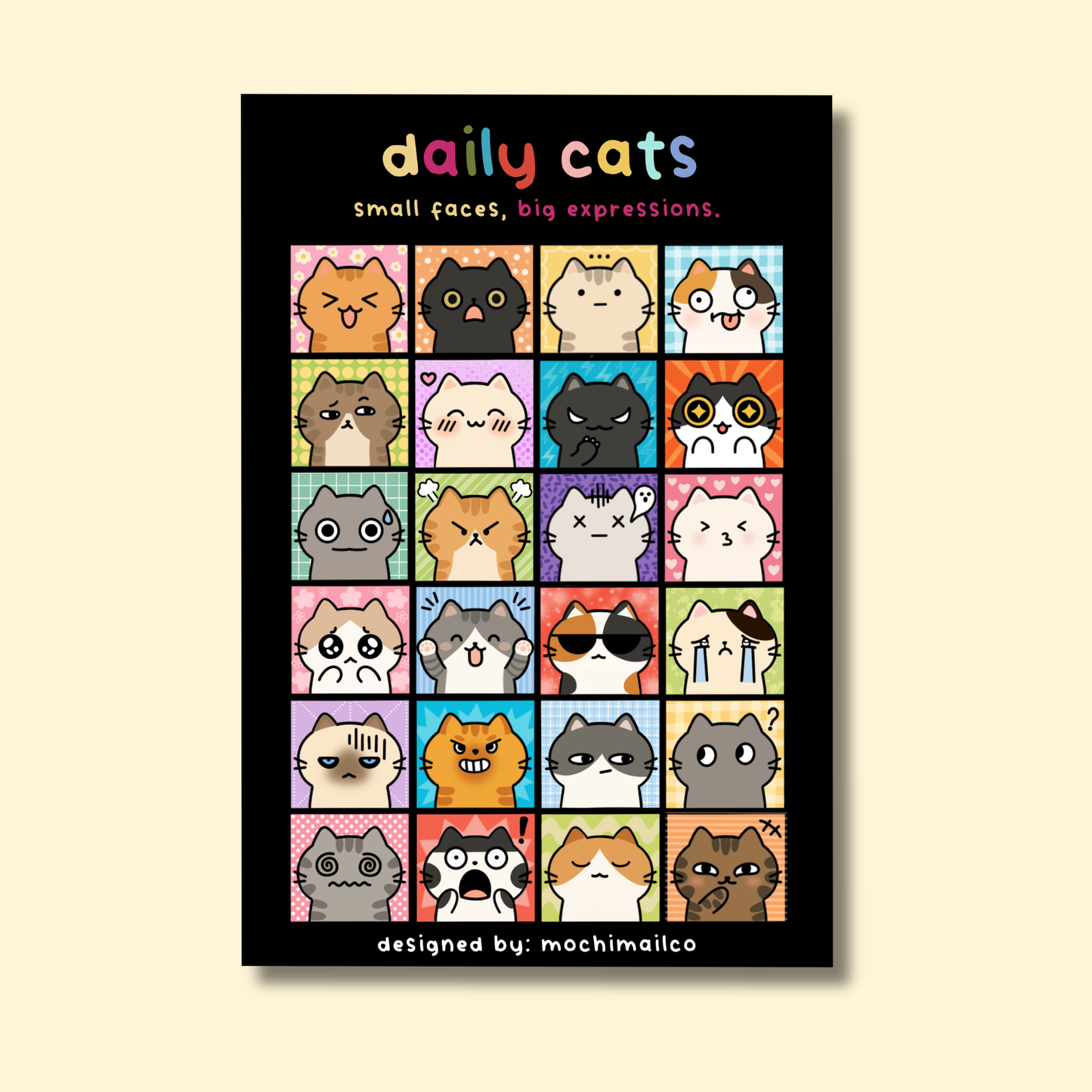 Daily Cats Sticker Sheet
